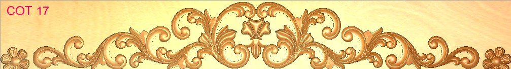 COT DESIGNS - COT-17 Elegant Floral Swirl Decorative Relief Panel
